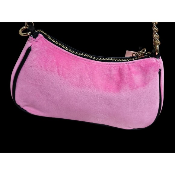 Juicy Couture Juicy Pink Love Velour Heritage Shoulder Bag New - Picture 16 of 16